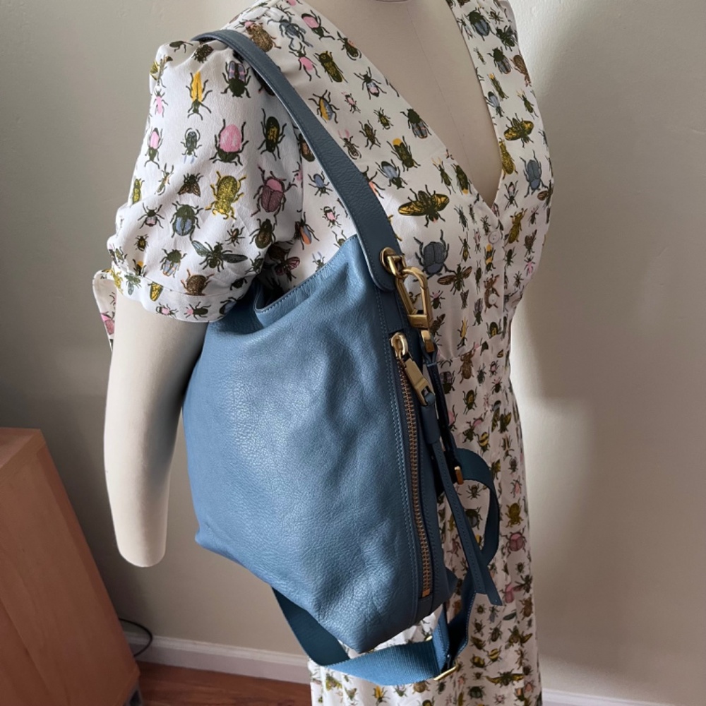 Fossil Maya Hobo Crossbody Faded Indigo - Picture 4 of 14